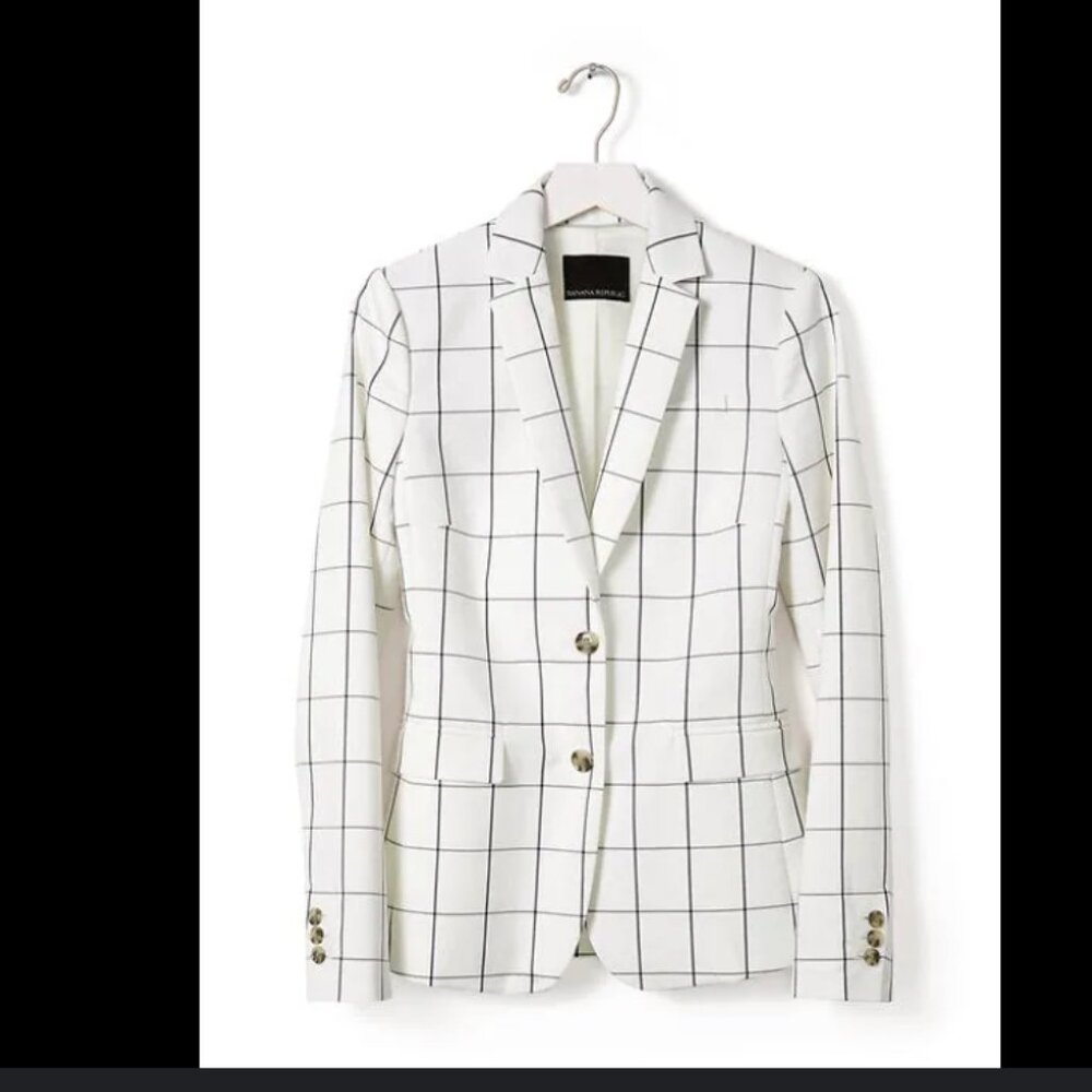 Banana Republic Windowpane Blazer